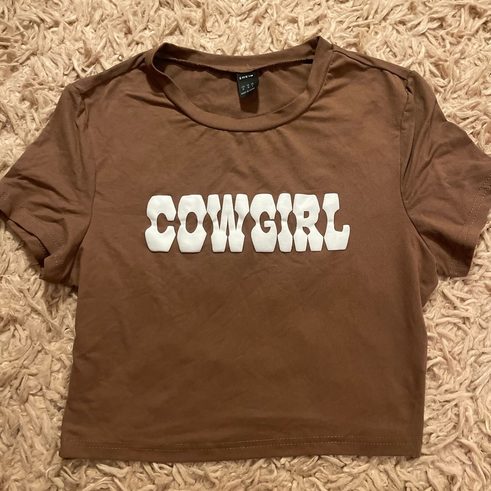 Brown COWGIRL Graphic Tee